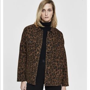 Leopard Denim Jacket